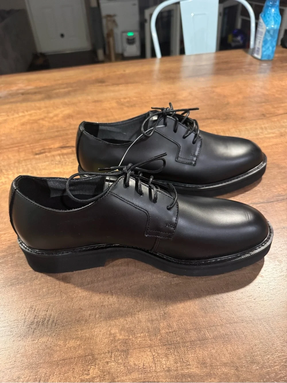 🖤 Rocky ProCell Men’s Black Leather Oxford Uniform Shoes – Size 10.5 M